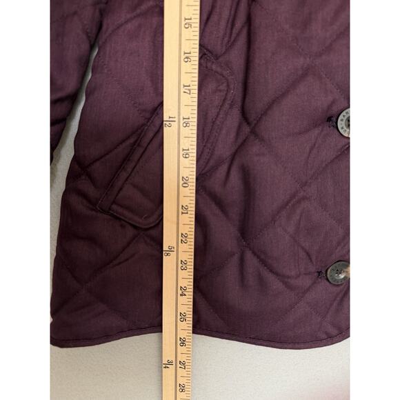 Barbour Skye Quilted Coat Plum UK 14/US 10 Winter Jacket Aubergine/Burgundy - Picture 9 of 12